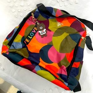 POABA Anti-theft Floral Print Waterproof Backpack